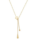 Gold Delicate Star Drop Necklace