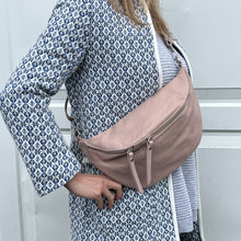 Load image into Gallery viewer, Blush Pink Large Crossbody Bum Bag
