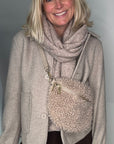 Preorder for dispatch w/c 10/11 - Shearling Taupe Crossbody/ Waist Bag