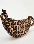 Leopard Fabric Crossbody Bag