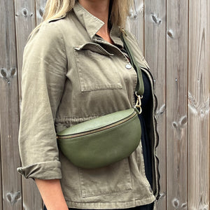 Khaki Crossbody/ Waist Bag