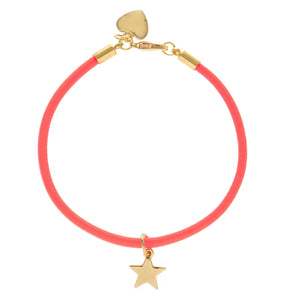 Orange & Gold Star Bracelet
