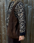 Dark Brown Suede Slouchy Tote Bag
