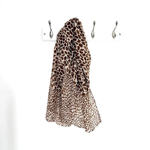 Mocha Animal Print Scarf