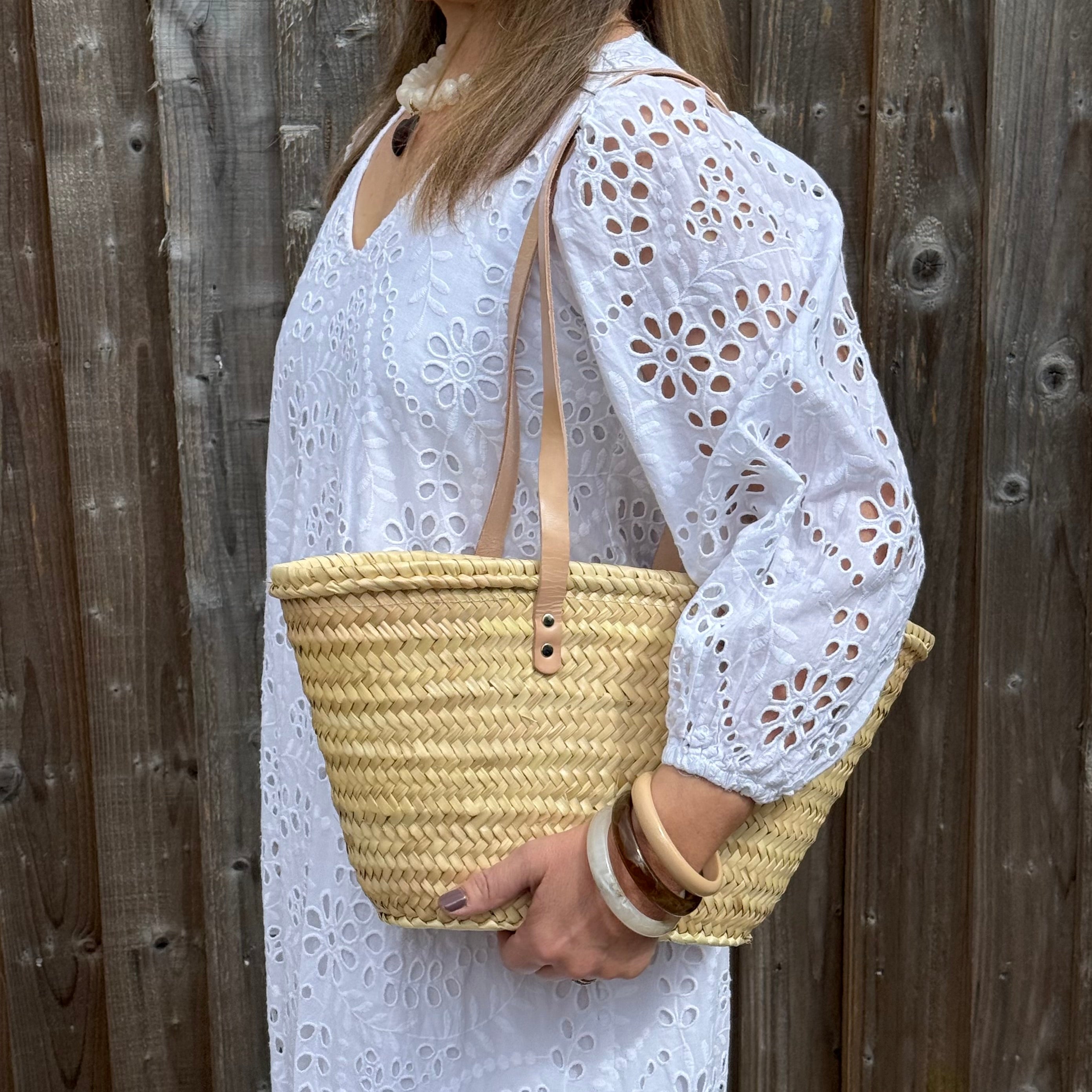 Natural Straw Tote Bag with Zip Top – Amelia Rose Accessories