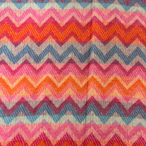 Bright Multi-Colour Chevron Scarf