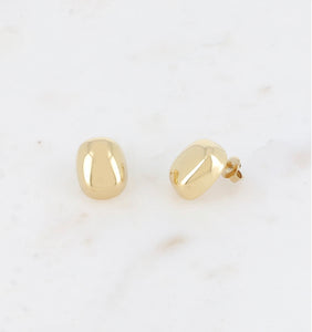 Gold Nugget Stud Earrings