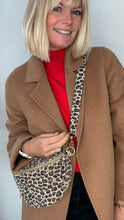 Load image into Gallery viewer, Suede Large Leopard Crossbody/ Waist Bag
