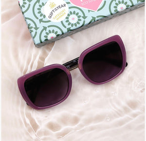 Pink Oversized Squared Framed Sunglasses