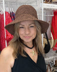 Brown Boho Style Straw Hat