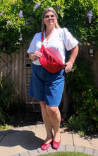 Load image into Gallery viewer, Red Large Crossbody Bum Bag
