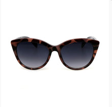 Load image into Gallery viewer, Grey &amp; Taupe Cat-Eye Tortoiseshell Sunglasses
