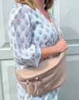 Blush Pink Large Crossbody Bum Bag
