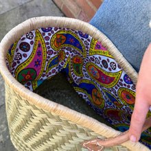 Load image into Gallery viewer, Large Straw Beach Bag
