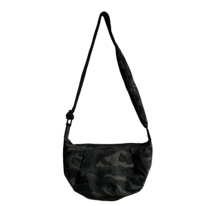 Khaki Camo Print Large Crossbody Bum Bag