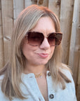 Brown Tortoiseshell Square Sunglasses