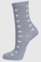 Load image into Gallery viewer, Silver Star Print Socks
