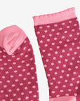 Pink Mix Spot Glitter Socks