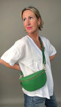 Load image into Gallery viewer, Bright Green Crossbody/ Waist Bag
