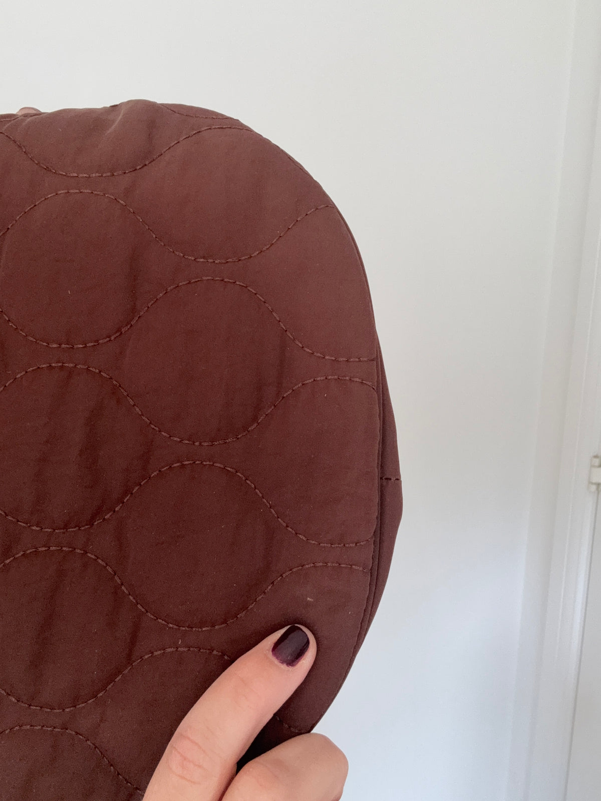 2nds 1 - Dark Brown Quilted Crossbody Bag