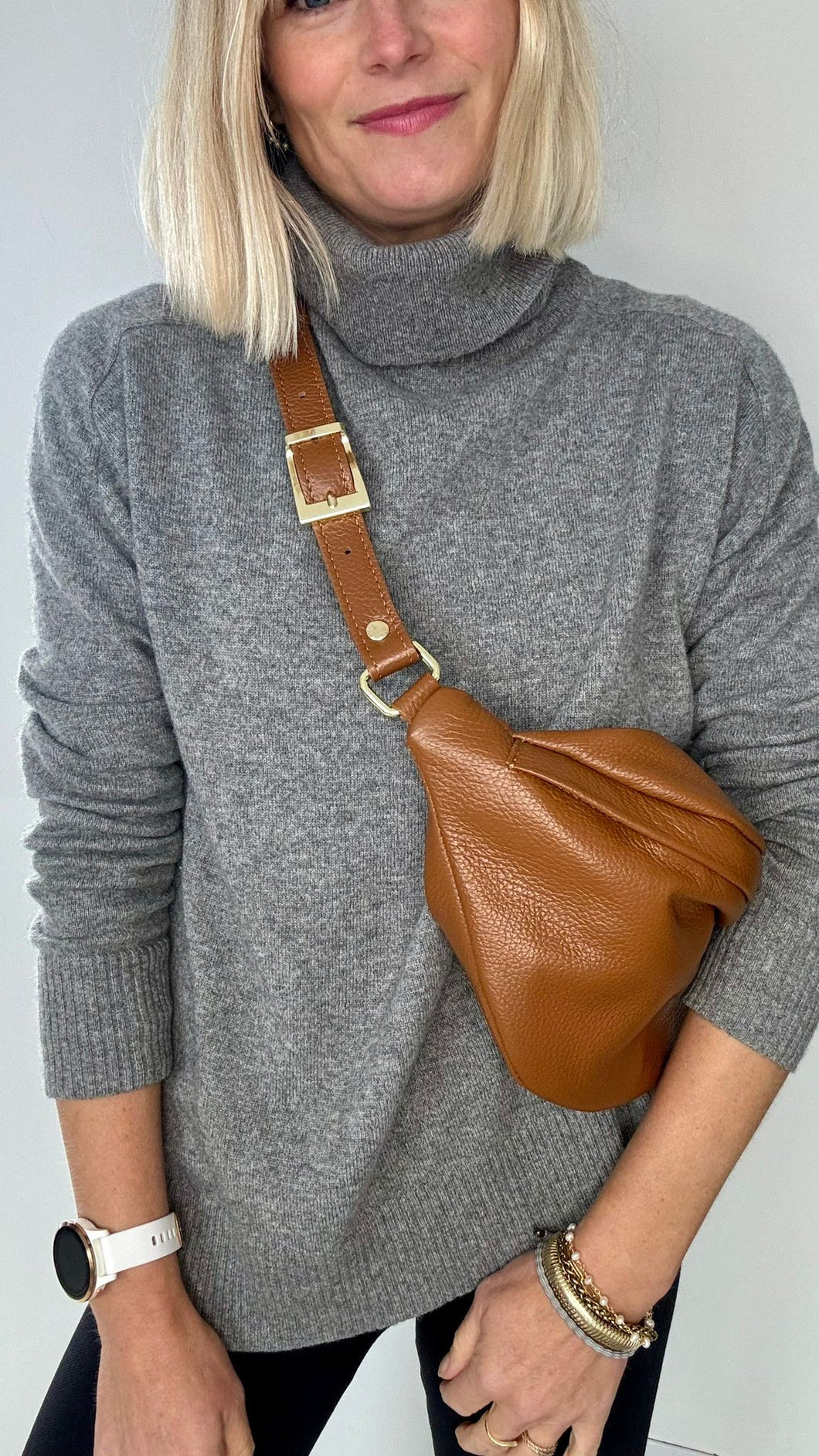 Dark Tan Pouch Bag