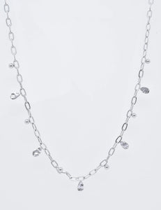 Silver Delicate Disc Necklace