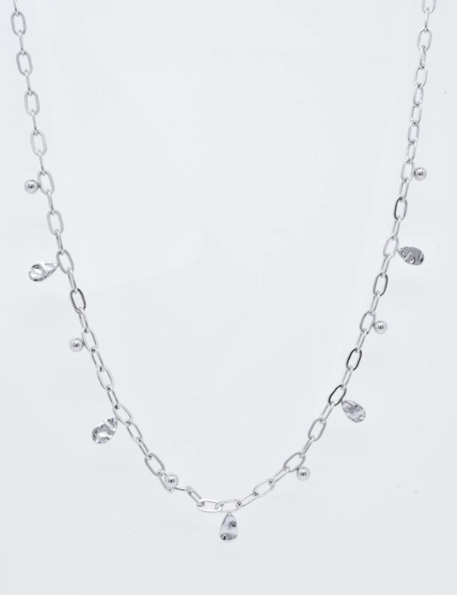 Silver Delicate Disc Necklace