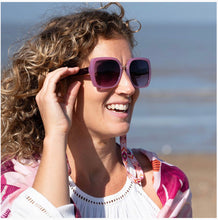 Charger l&#39;image dans la galerie, Pink Oversized Squared Framed Sunglasses
