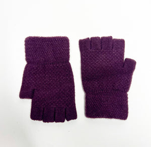 Plum Fingerless Gloves