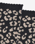 Black & Gold Leopard Glitter Socks
