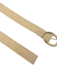 Stone Wide Linen Stretch Belt