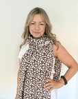 Dark Brown & Taupe Mix Amelia Scarf