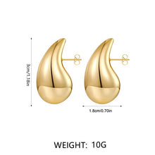 Load image into Gallery viewer, Gold Droplet Stud Earrings
