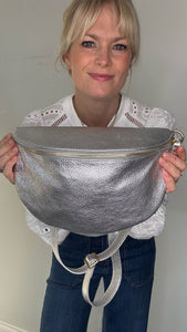 Silver Crossbody Bag