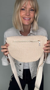 Raffia Crossbody/ Waist Bag