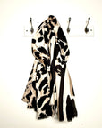 Pale Taupe Mix Animal Print Midweight Scarf