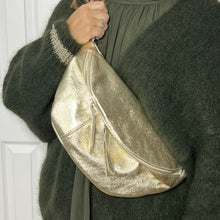 Load image into Gallery viewer, Gold Large Crossbody Bum Bag
