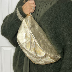 Gold Large Crossbody Bum Bag