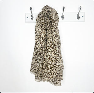 Stone Small Animal Print Scarf