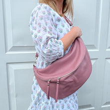 Load image into Gallery viewer, Dusky Pink XL Crossbody/ Bum Bag
