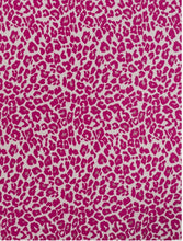 Load image into Gallery viewer, Fuschia &amp; Cream Animal Print Blanket Scarf
