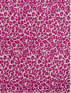 Fuschia & Cream Animal Print Blanket Scarf