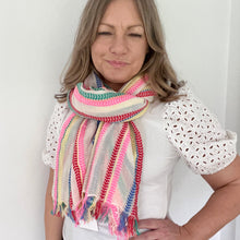 Load image into Gallery viewer, Multi-Coloured Stripe Scarf
