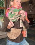 Beige Shearling Large Crossbody Bum Bag