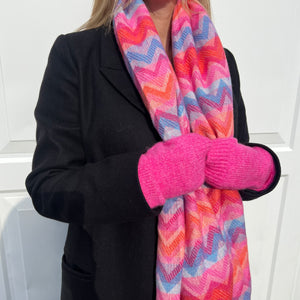 Pink Long Wrist Warmers