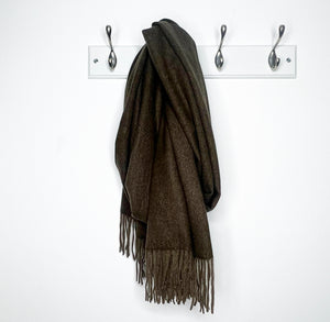 Brown Plain Blanket Scarf