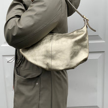 Load image into Gallery viewer, Gold Large Swing Shoulder/ Crossbody Bag Gold Hardware
