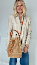Load image into Gallery viewer, Beige Woven Bucket Bag
