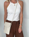 Cream Crossbody Phone Bag