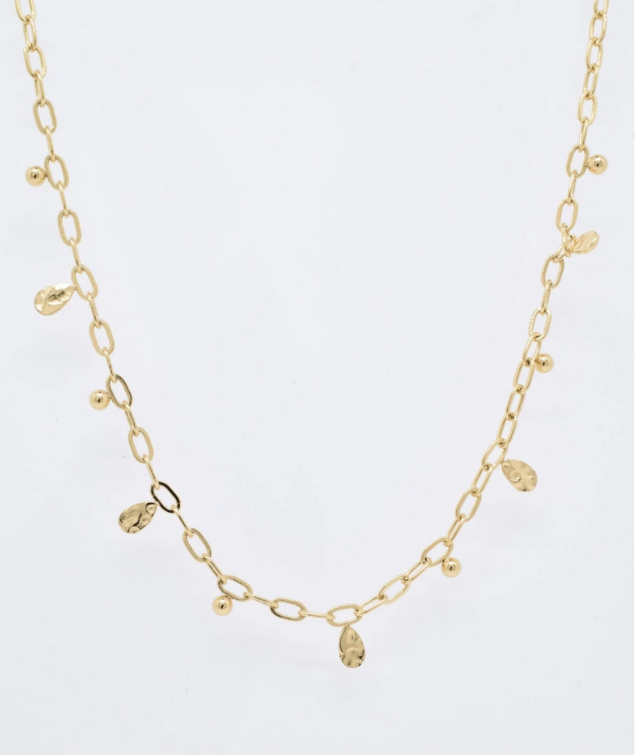 Gold Delicate Disc Necklace